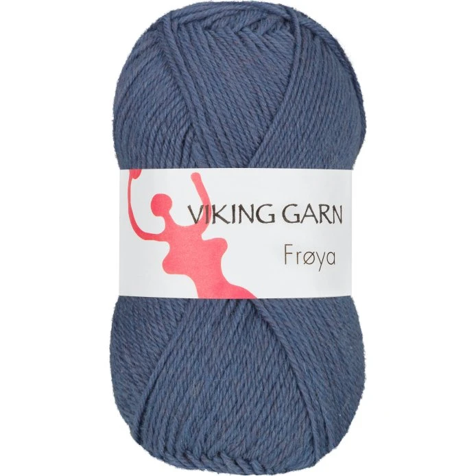 Viking Frøya 225 Jeansblå - Uld/Nylon Garn