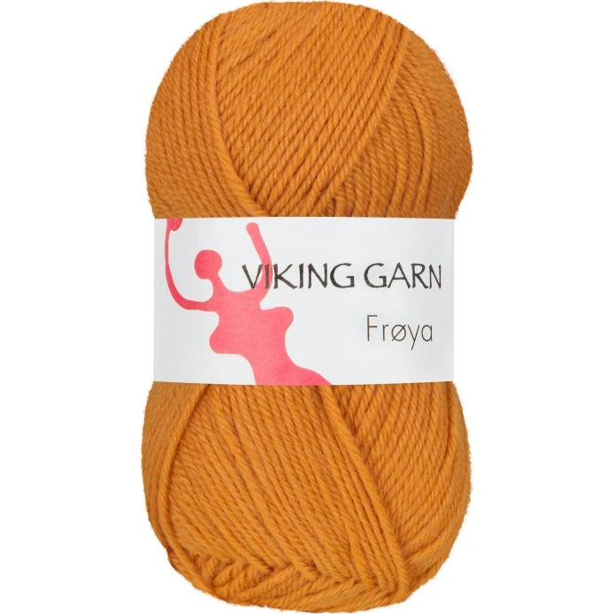 Viking Frøya 218 Okkergul - Uld/Nylon Garn