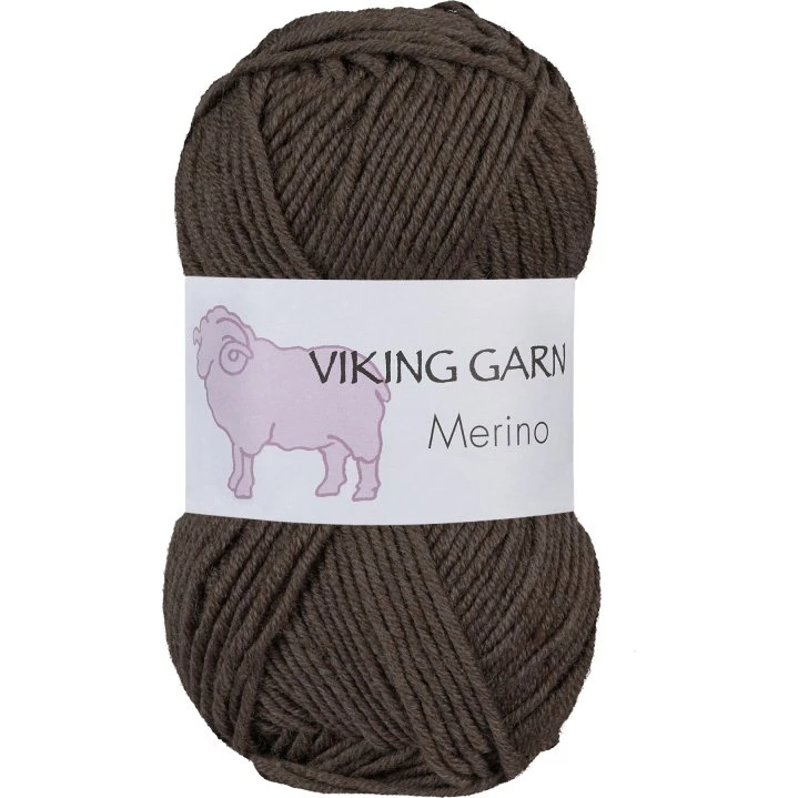 Viking Merino 808 Brun - 100% Merinould