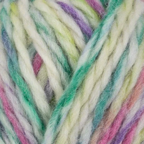 Viking Garn Hobbygarn 980 Multi Lilla/Grøn - 100% Australsk Uld