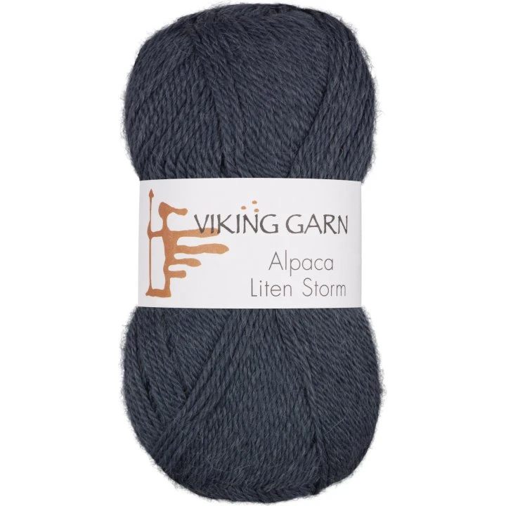 Viking Alpaca Liten Storm 727 Jeansblå - Alpaca/Merino uld