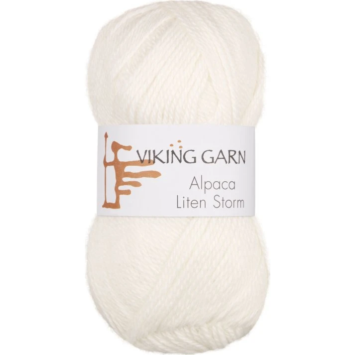 Viking Alpaca Liten Storm 700 Hvid - Alpaca/Merino uld