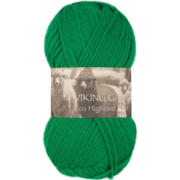 Viking Eco Highland Wool 230 Grøn - 100% Peruviansk Merinould