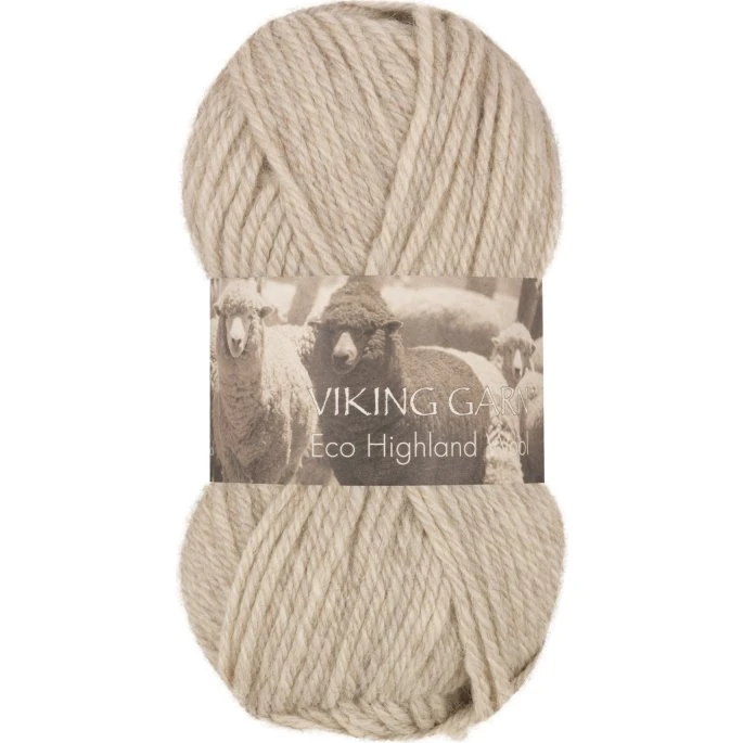 Viking Eco Highland Wool 212 Perlegrå - 100% Merinould