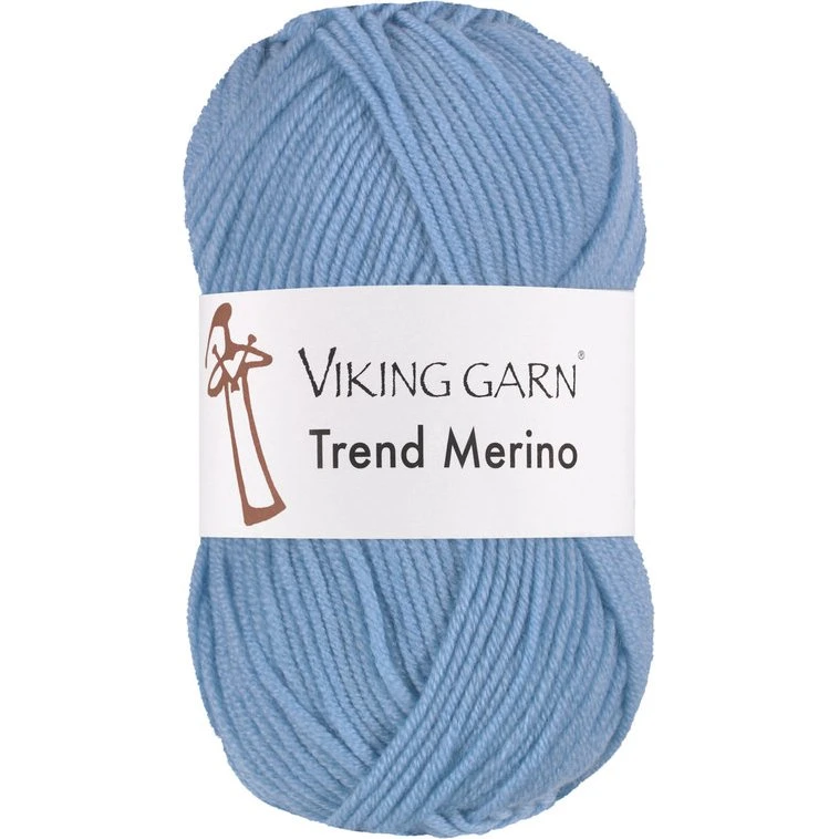 Viking Trend Merino 483 Mellemblå - 100% Merinould