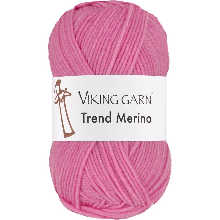 Viking Trend Merino 467 Stærk Rosa - 100% Merinould