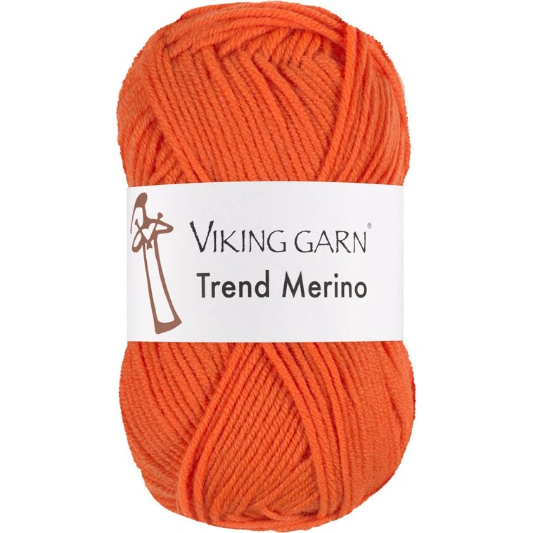Viking Trend Merino 451 Orange - 100% Ekstra Fin Merinould
