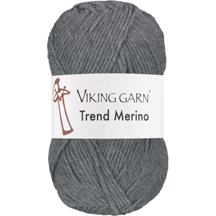 Viking Trend Merino 415 Mørk gråmeleret - 100% Merinould