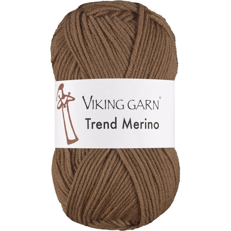 Viking Trend Merino 408 Brun - 100% Ekstra fin Merinould