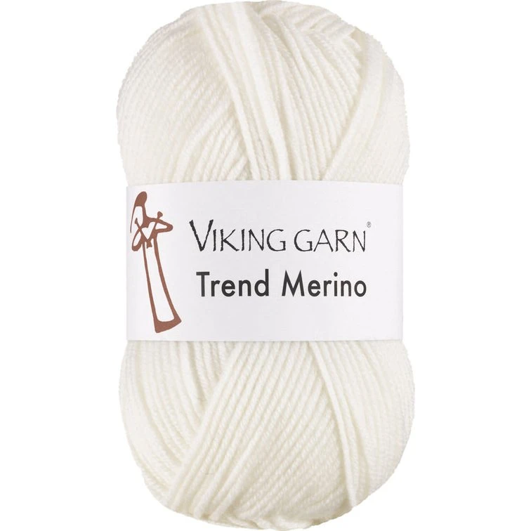 Viking Trend Merino 400 Hvid - 100% Ekstra Fin Merinould