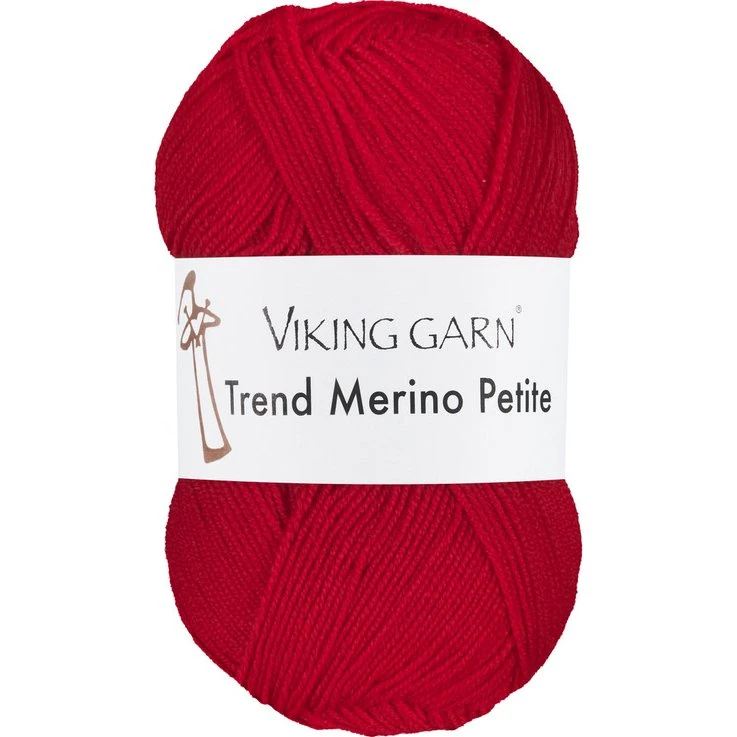 Viking Trend Merino Petite 350 Rød - 100% Merinould