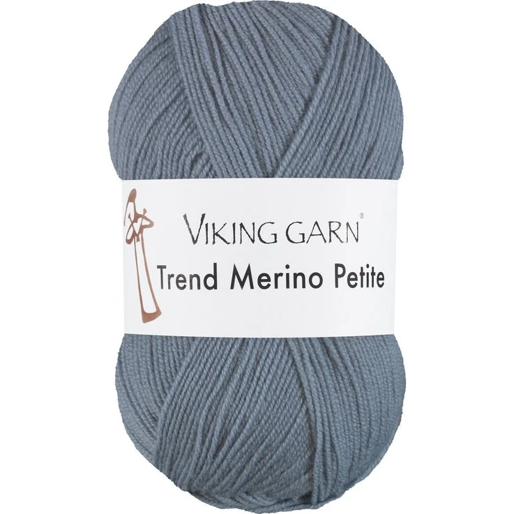 Viking Trend Merino Petite 323 Gråblå - 100% Merinould