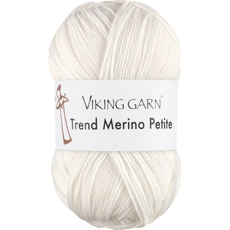 Viking Trend Merino Petite 300 Hvid - 100% Merinould