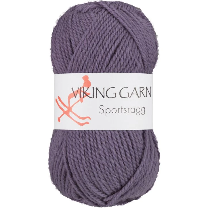 Viking Sportsragg 568 Mørk lilla - Uld/Akryl/Nylon