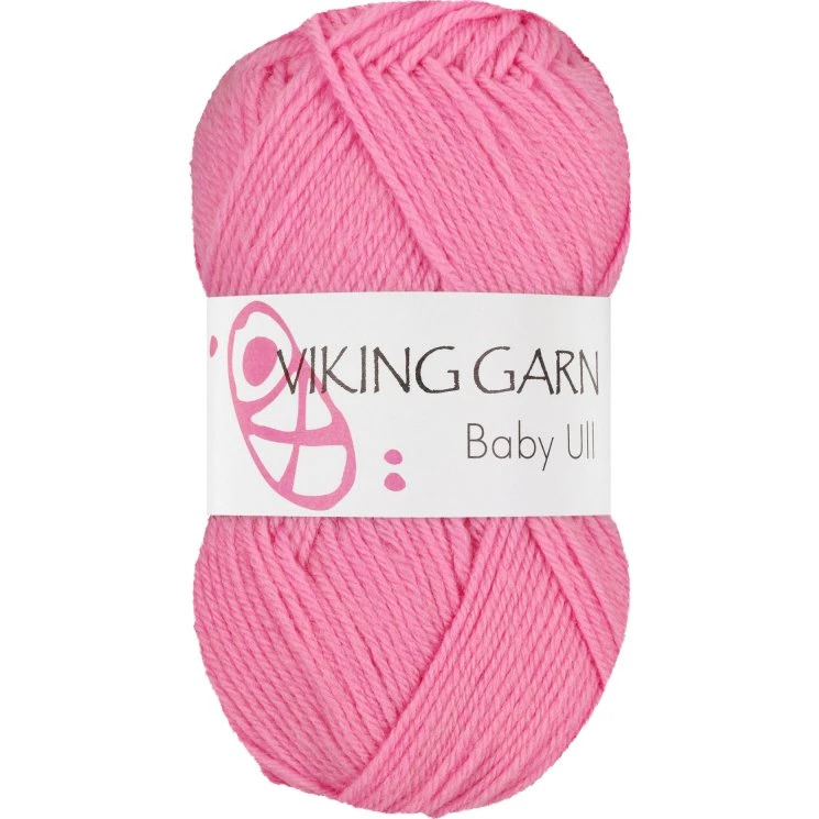 Viking Baby Ull 361 Stærk Rosa - 100% Merinould