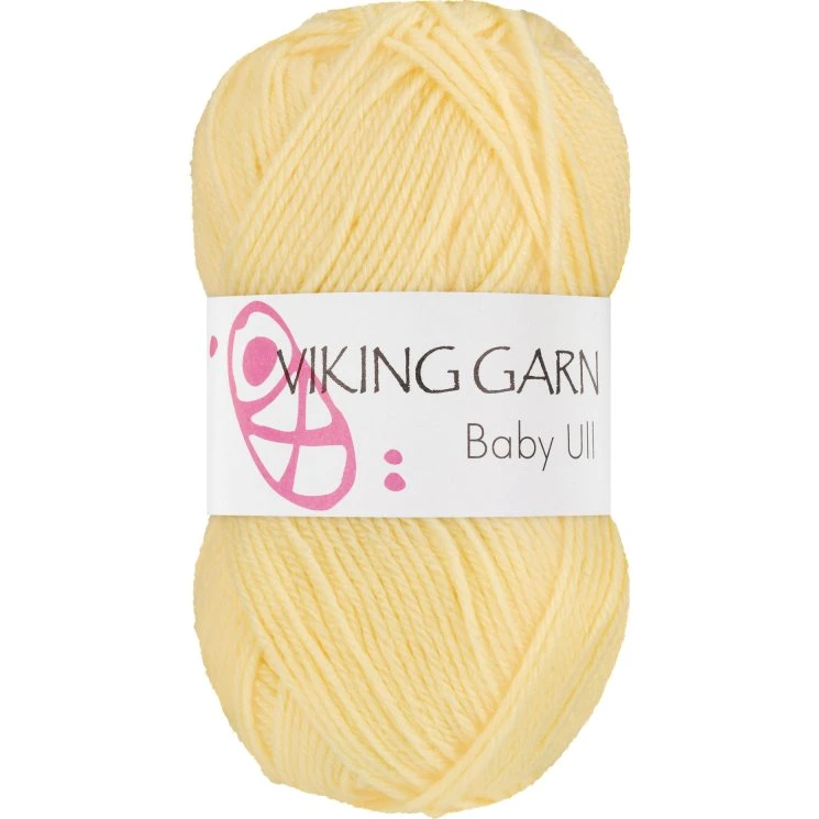 Viking Baby Ull 342 Lys gul - 100% Merinould