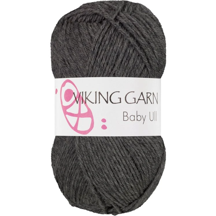 Viking Baby Ull 315 Grå - 100% Merinould Superwash