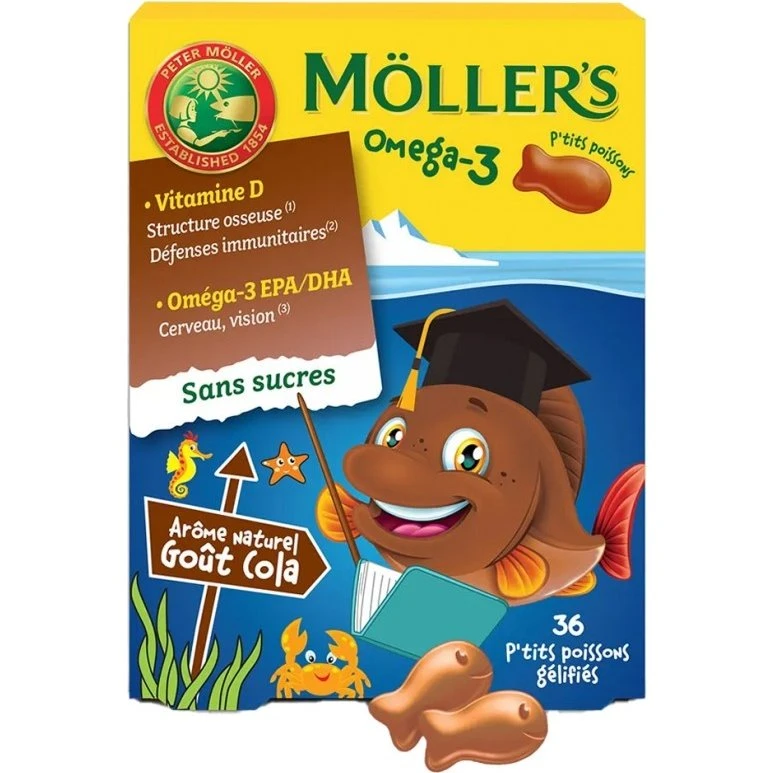 Möller's Omega-3 P'tits Fish Coke Smag - 36 stk.