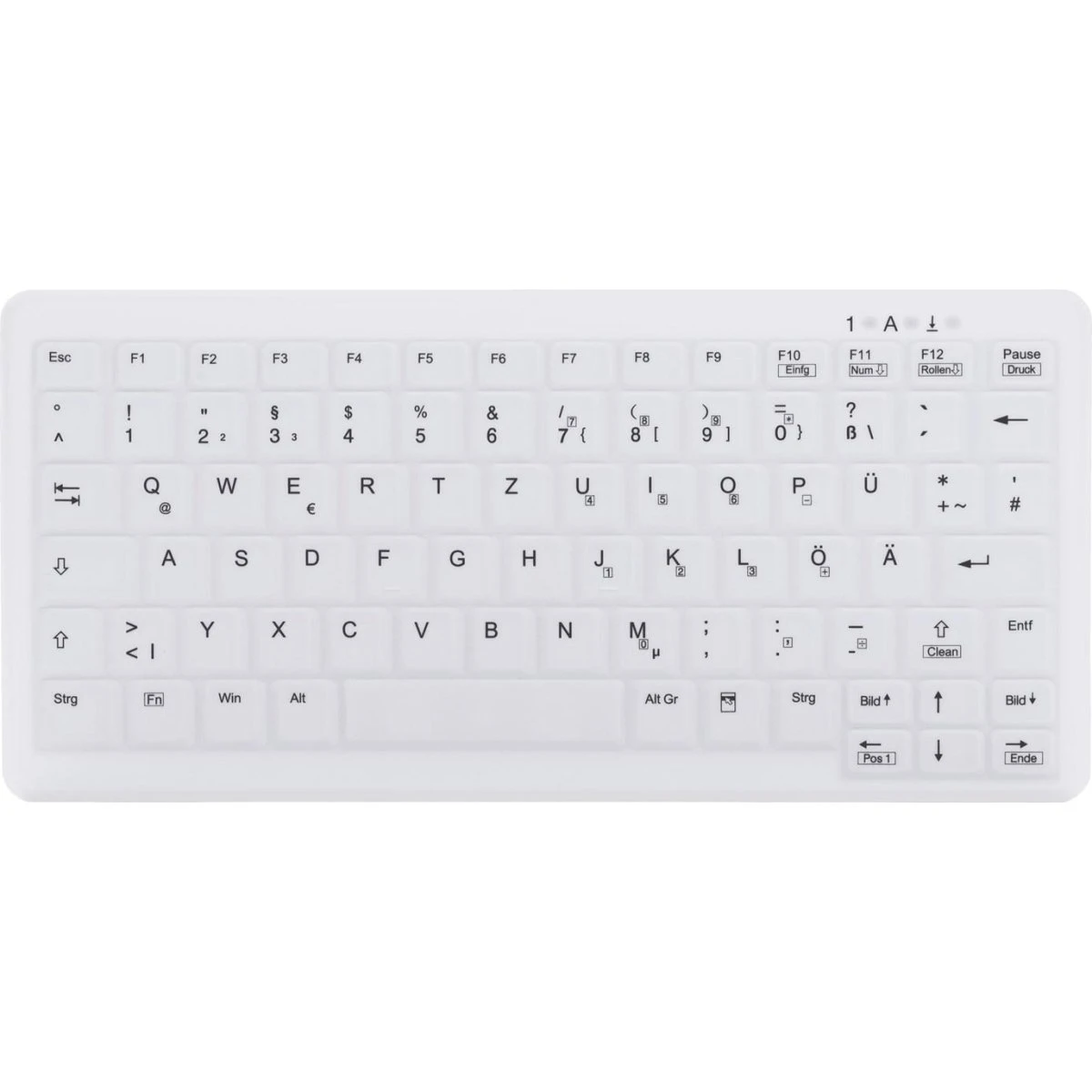 Contour Design ClassicClean Mini C4110 Medicinsk Tastatur, Hvid