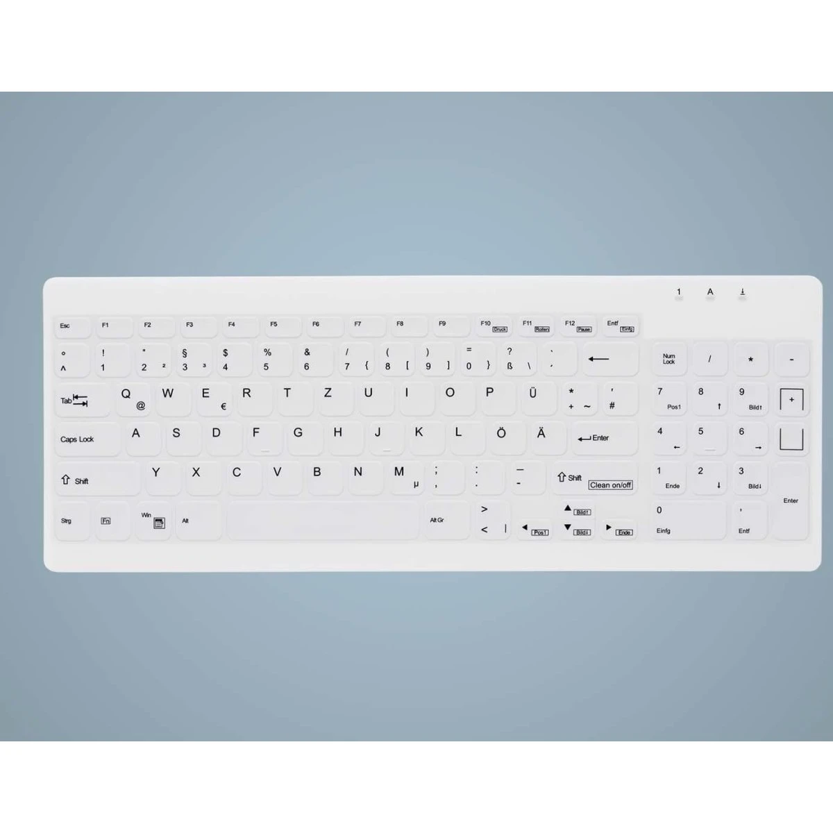 Contour Design Active Key QuickClean C7012 - Hvid, Tysk layout