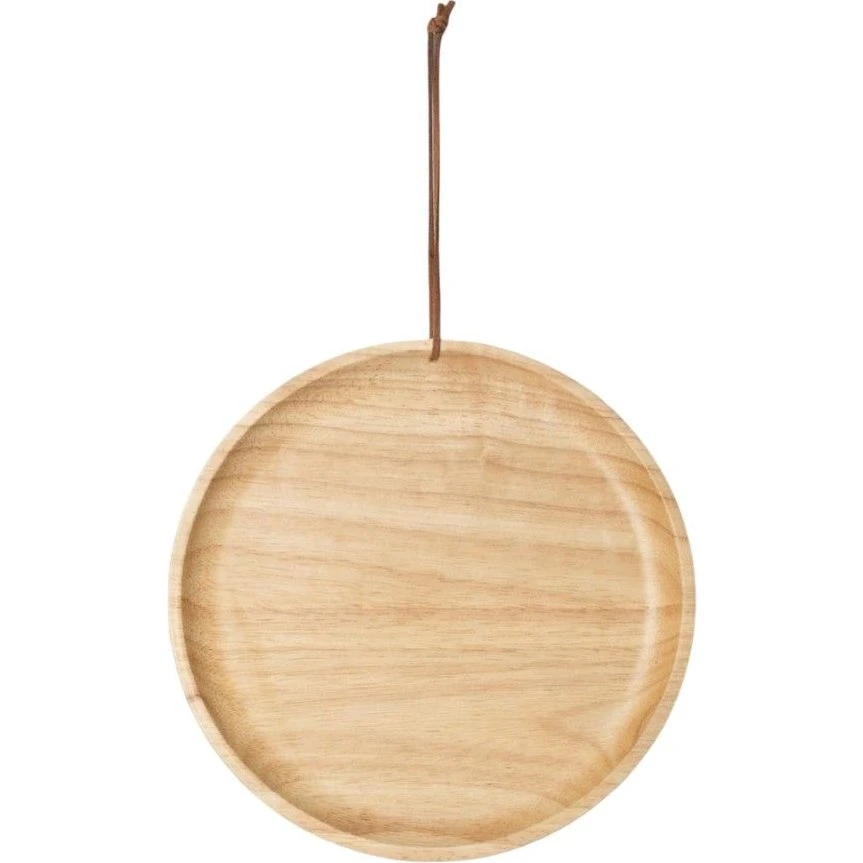 Øyo Breakfast Wooden Plate 20 cm - Tallerken i gummitræ