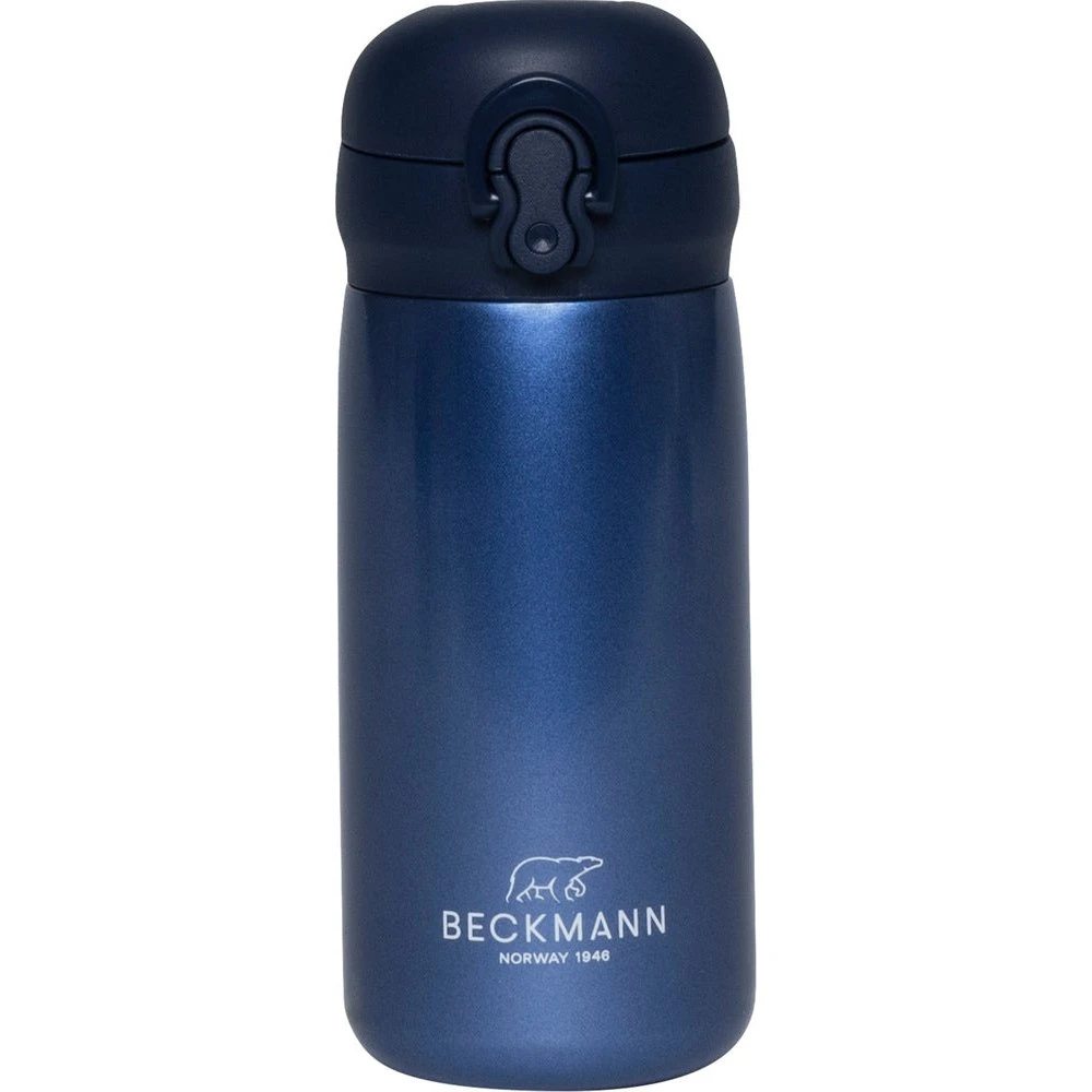 Beckmann Termokrus Blå 320 ml med låsemekanisme
