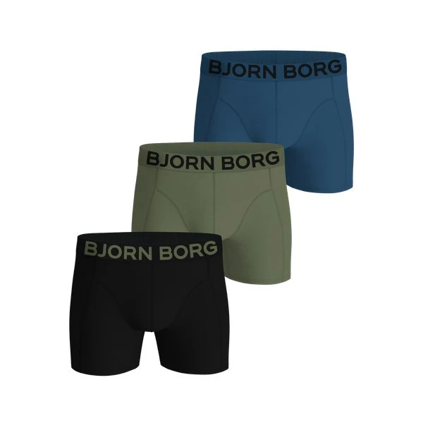 Björn Borg Organic Cotton Stretch Boxers 3-pak, Sort, XXL