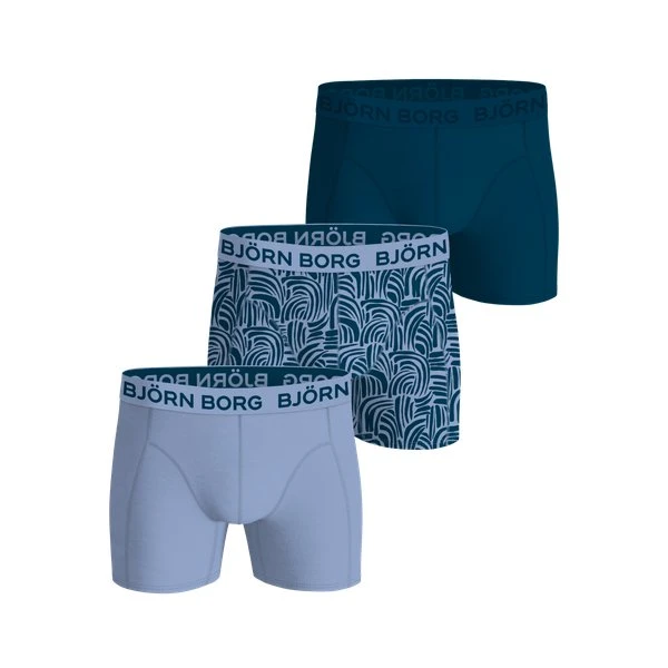 Björn Borg Bamboo Cotton Blend Boxers 3-pak, Blå, S