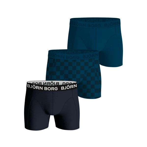 Björn Borg Bamboo Cotton Blend Boxers 3-pak, Blå, S