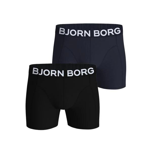 Björn Borg Organic Cotton Stretch Boxers 2-pak, Sort, S