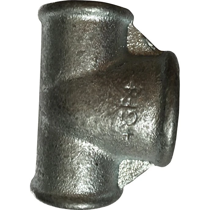 Georg Fischer 90° reduceret tee, galvaniseret 1-1.1/4-1"