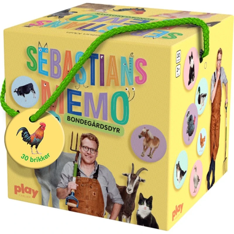 Sebastians Memo - Bondegårdsdyr (klassisk memo-spil)