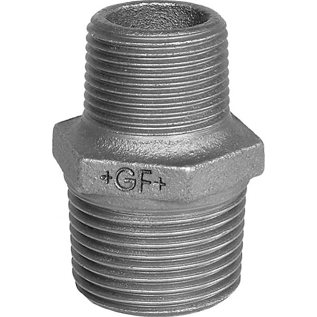Georg Fischer brystnippel sort 1/4 - 1/8''