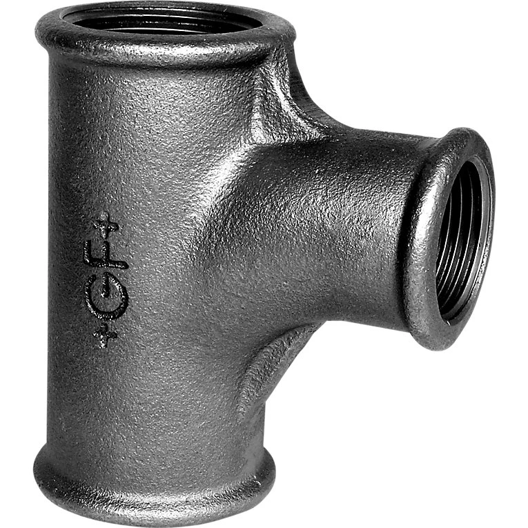 Georg Fischer +GF+ Strømtee 90° Sort Reduceret 1-1/2''