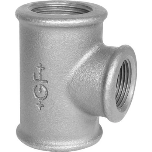 +Gf+ T-Stykke Sort 1 1/4x3/4x1 1/4