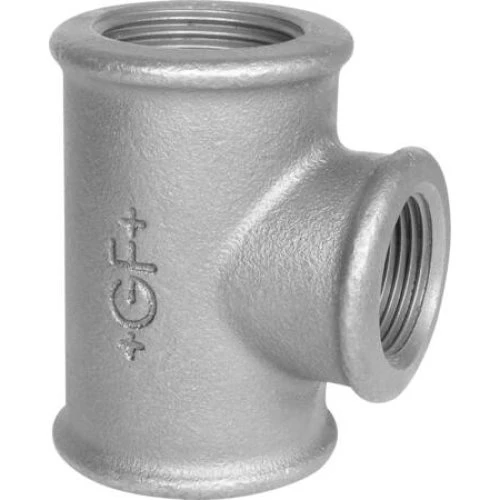 GF T-stykke sort reduceret 1 1/4x1x1 1/4