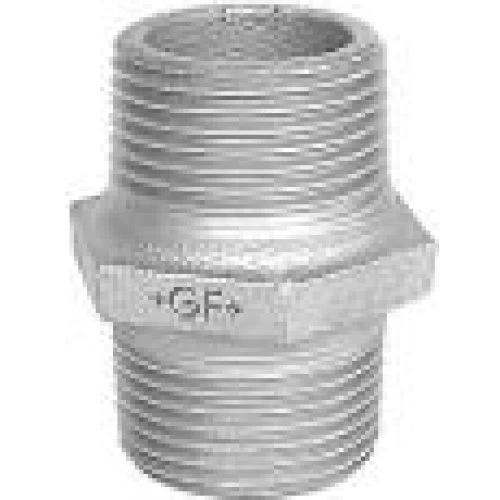 Lemú 1/8" Galvaniseret Brystnippel