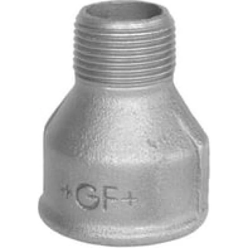 +GF+ Galvaniseret spidsmuffe reduktion 1" x 3/4"
