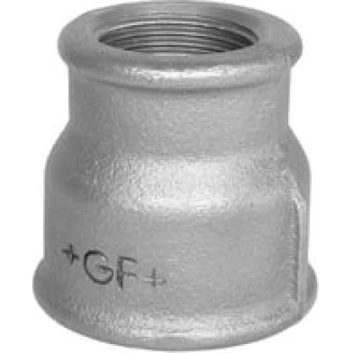 +GF+ Galvaniseret Formmuffe Reduktion 3/4" x 1/2"