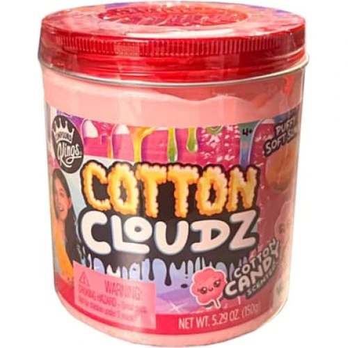 Compound Kings Cotton Cloudz Slime - Lyserød, 150 g