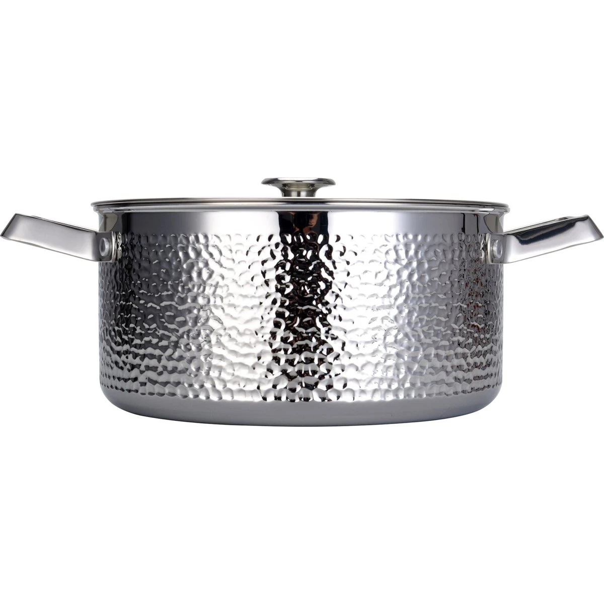 Vargen & Thor Pixel gryde, 4L, rustfrit stål med hamret mønster