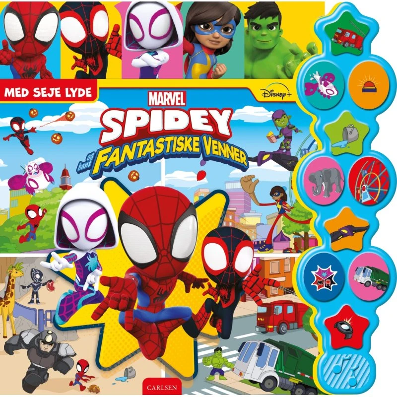 Spidey og hans fantastiske venner – Papbog med 10 lyde