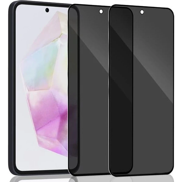 Samsung A56 Privacy Skærmbeskyttelse - 2-pack Hærdet Glas 9H