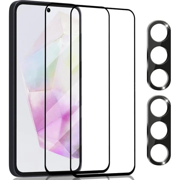Samsung A56 Skærmbeskyttelse & Linsebeskyttelse (2-pak) - 9H Glas