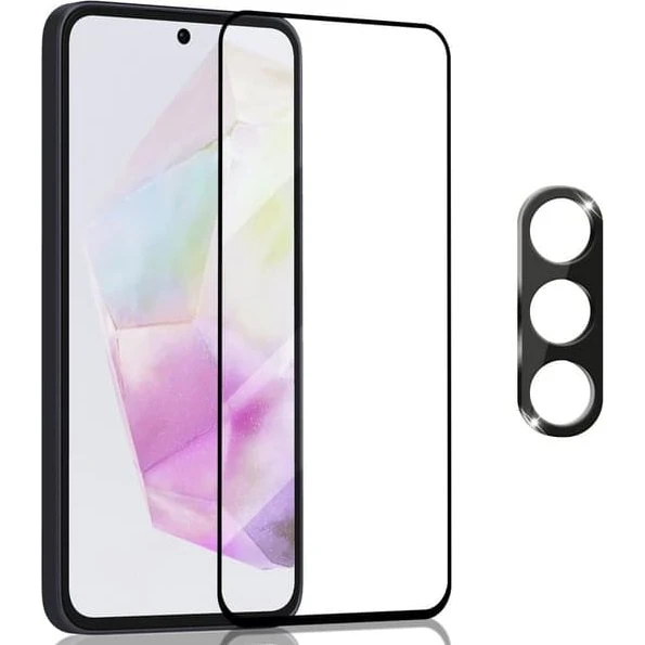 Samsung A56 Skærmbeskyttelse & Linsebeskyttelse - 2-pak Hærdet Glas