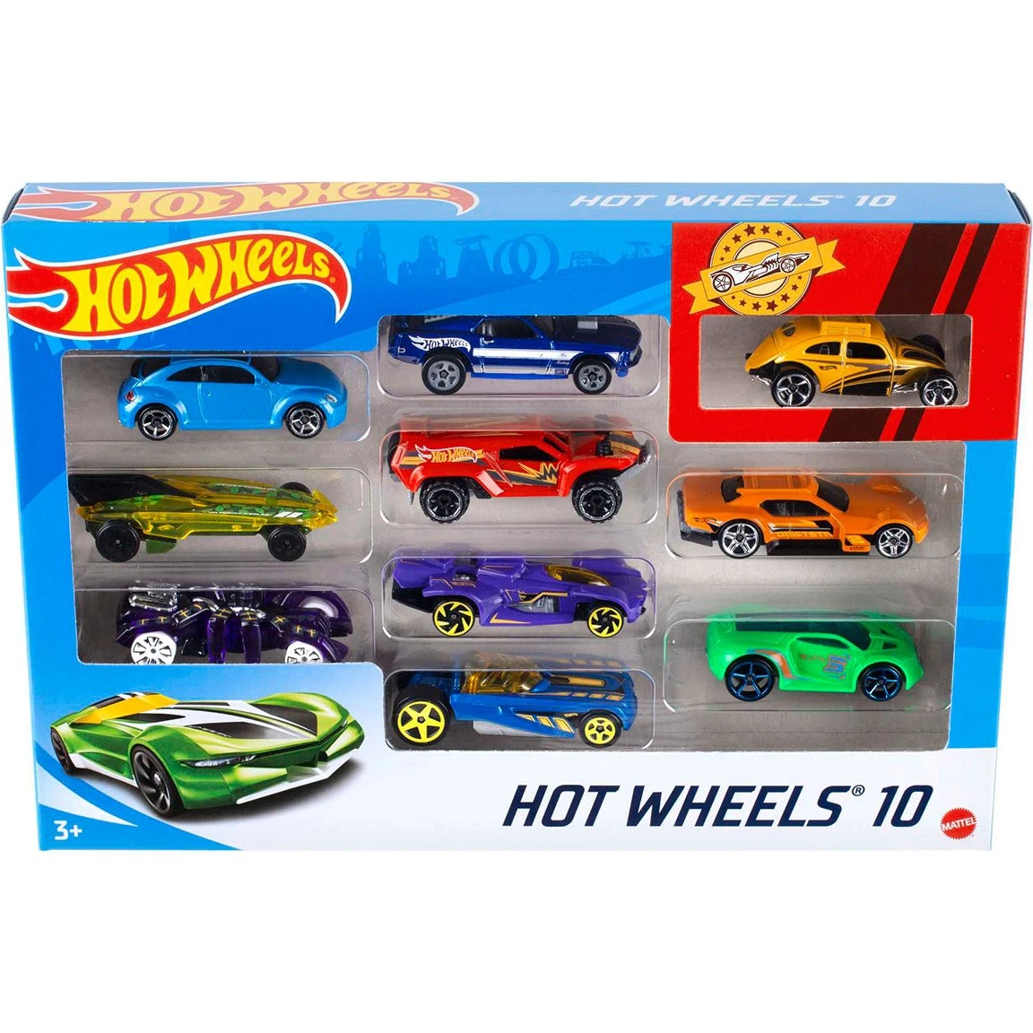 Hot Wheels Bilpakke 10-pak (Assorteret)