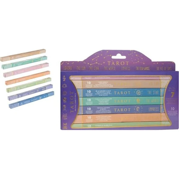 Eksklusiv 7-pakke Tarot Røgelsespinde - 70 stk.