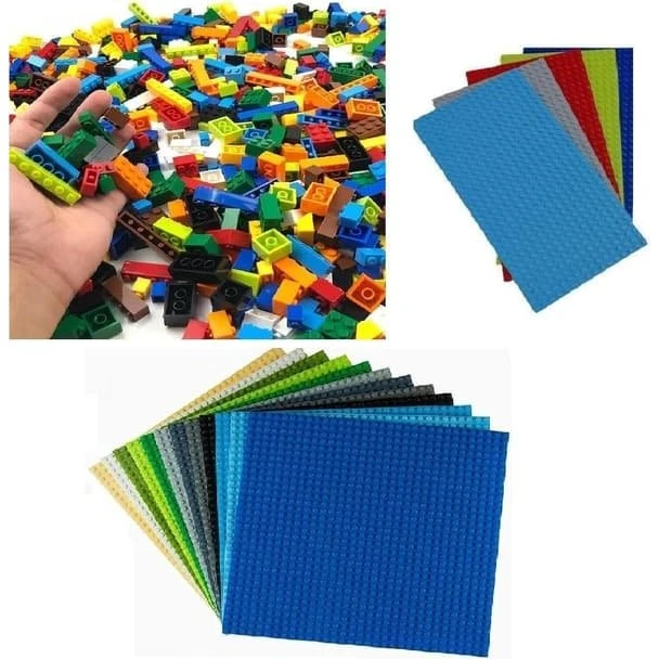 Byggeplade 40cm x 40cm til byggeklodser