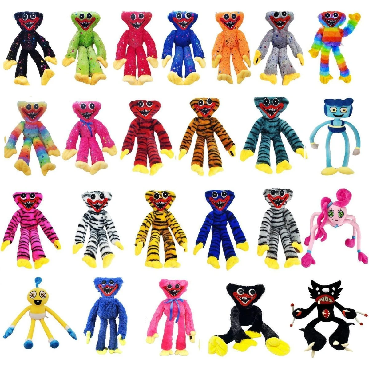 Huggy Wuggy Plysfigur fra Poppy Playtime - 35-50 cm