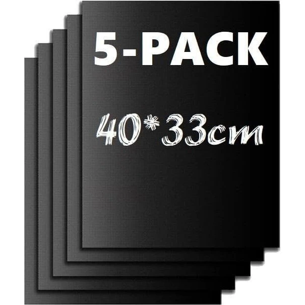 5-pak Grillmåtte, Ovn-måtte & Bagemåtte - Non Stick 40x33cm